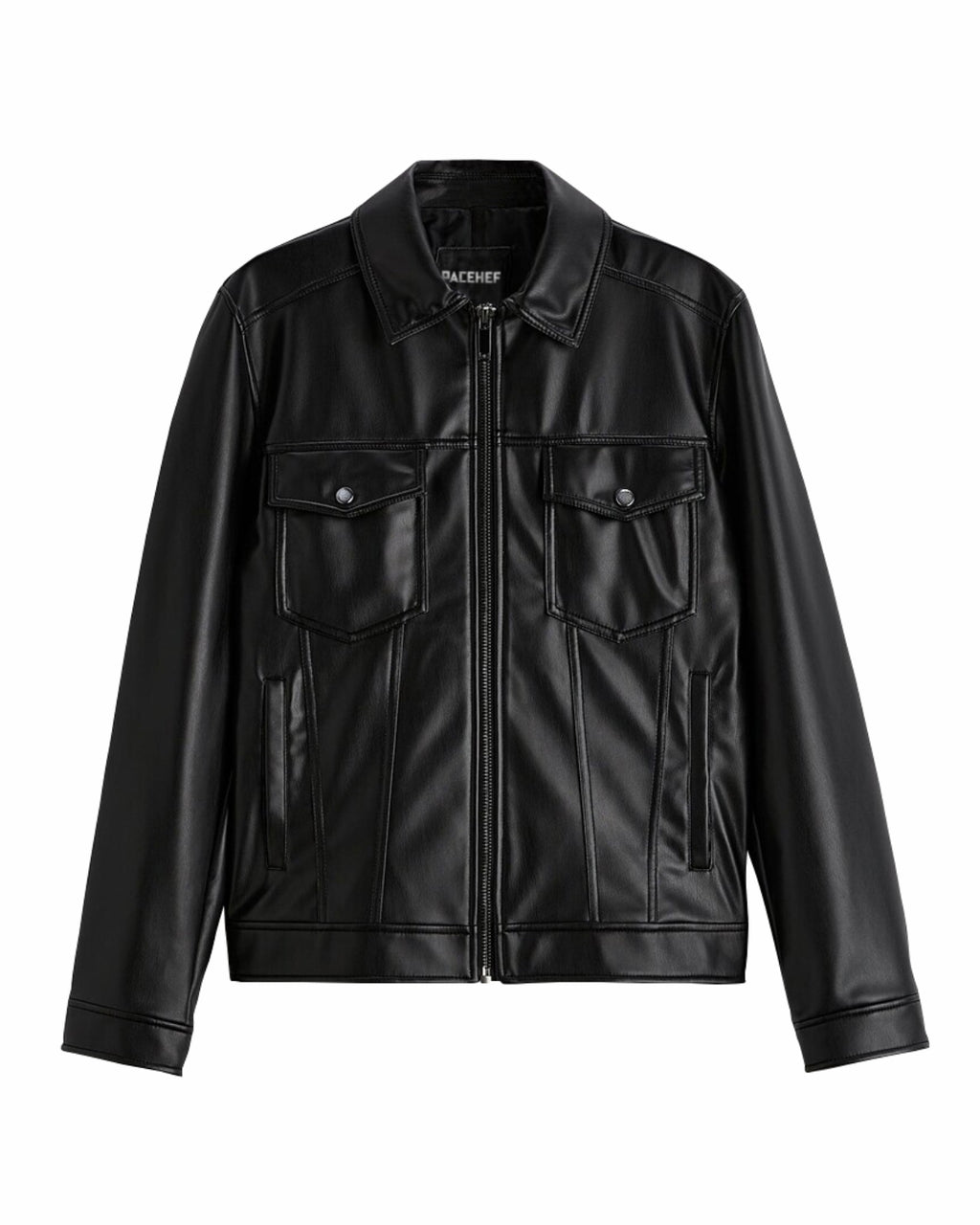 TRUCKER LEATHER JACKET