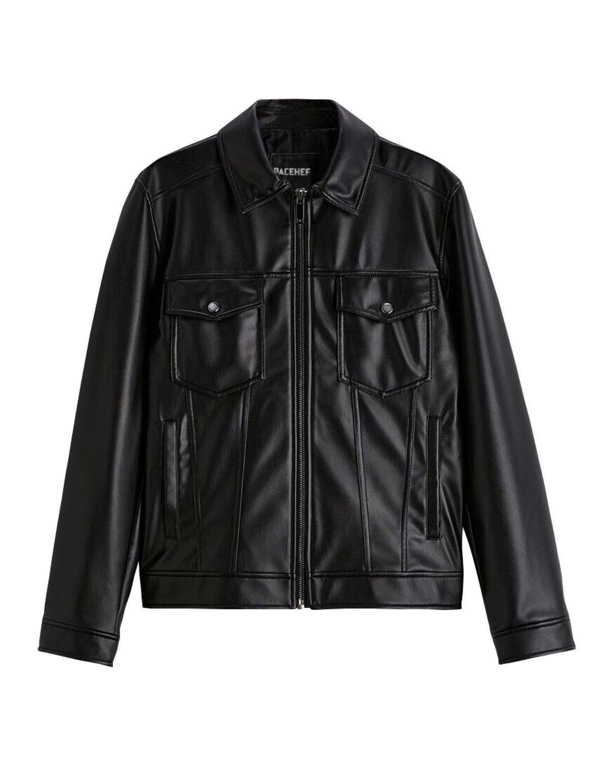 TRUCKER LEATHER JACKET