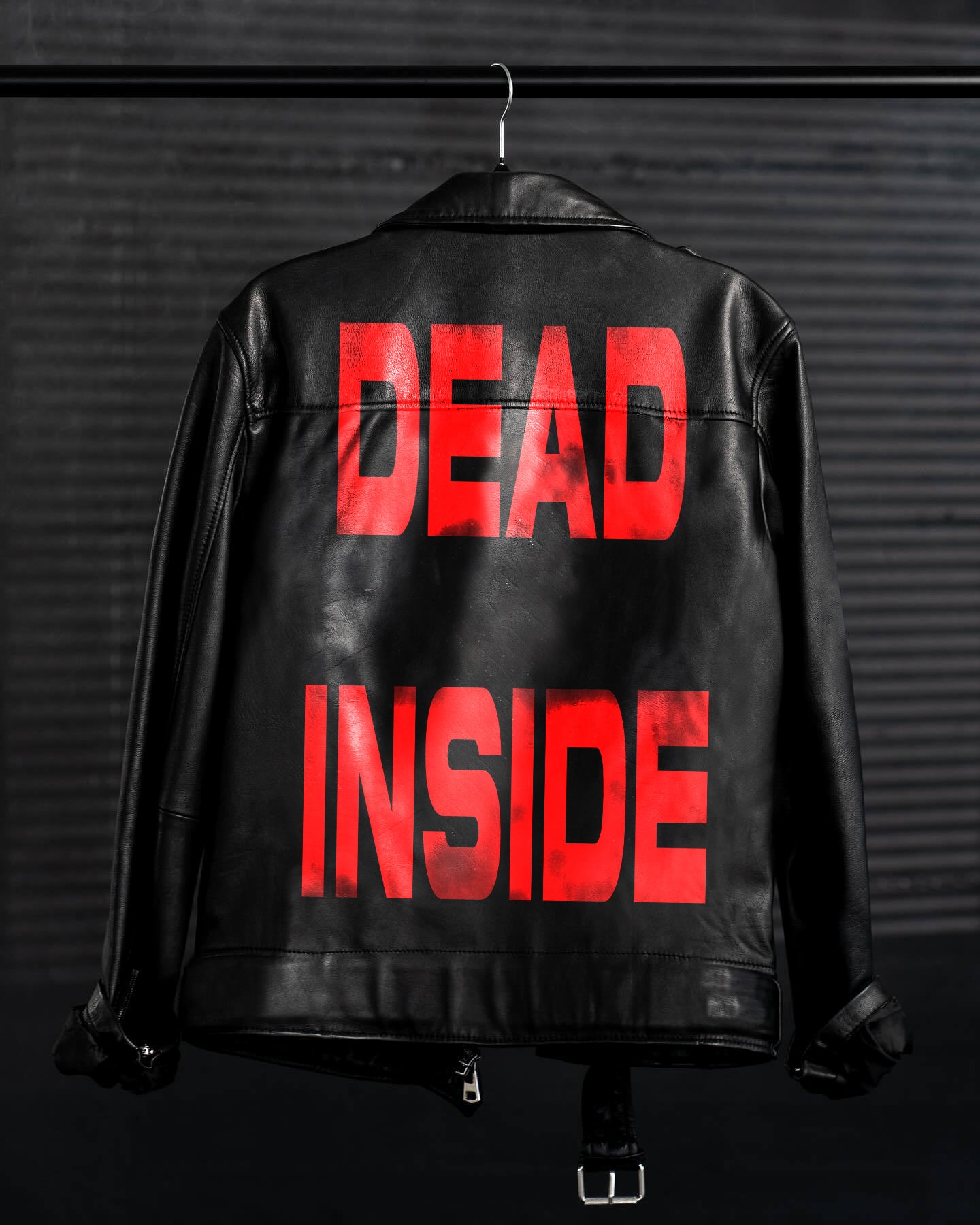 DEAD INSIDE LEATHER JACKET