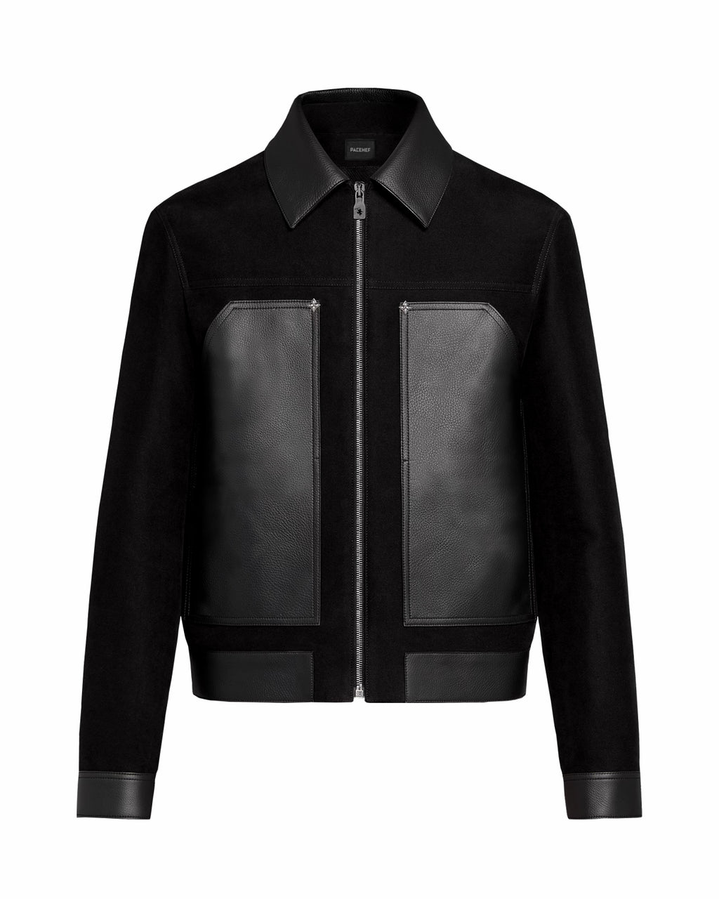 NOIR PATCH LEATHER JACKET