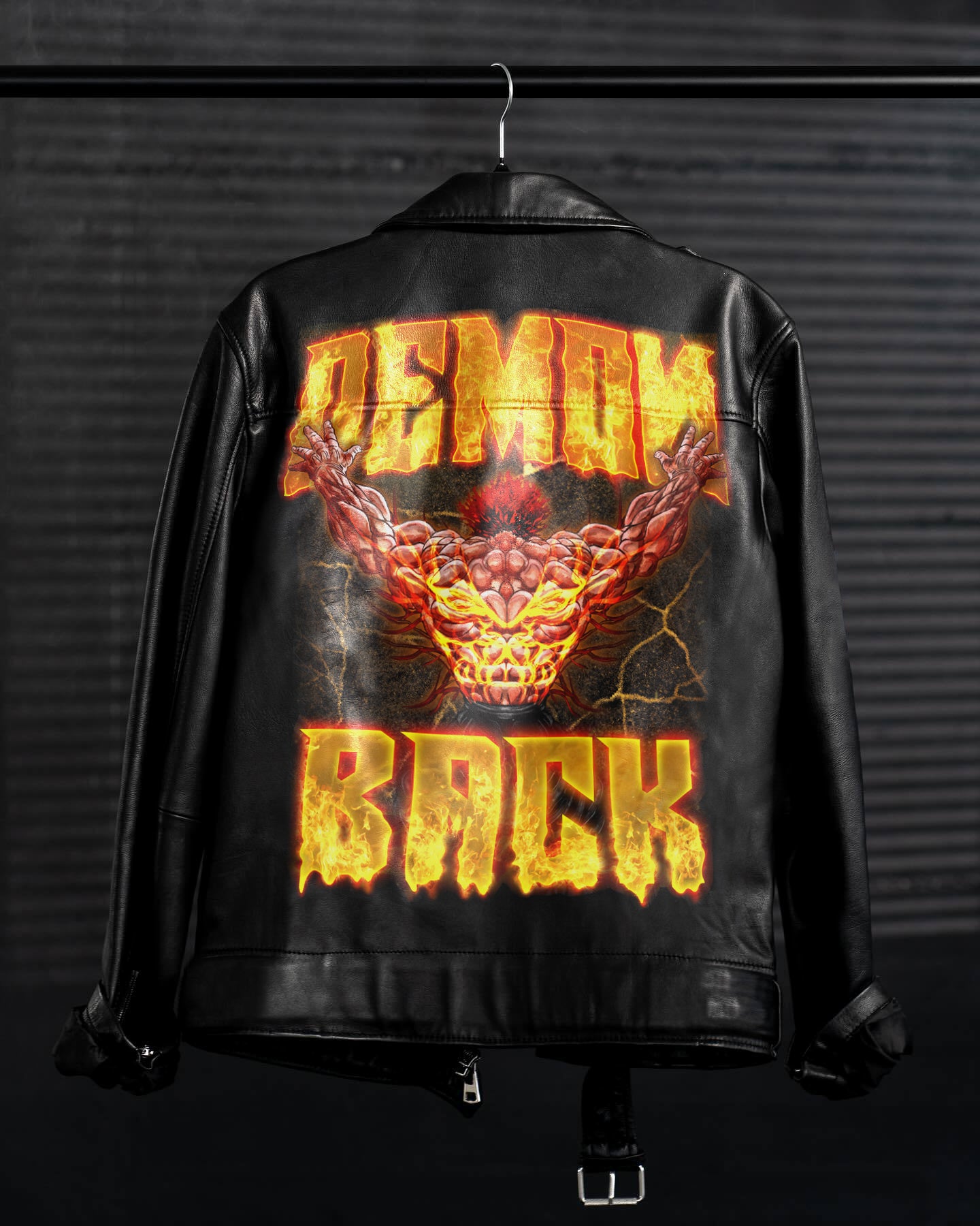 DEMON BACK LEATHER JACKET