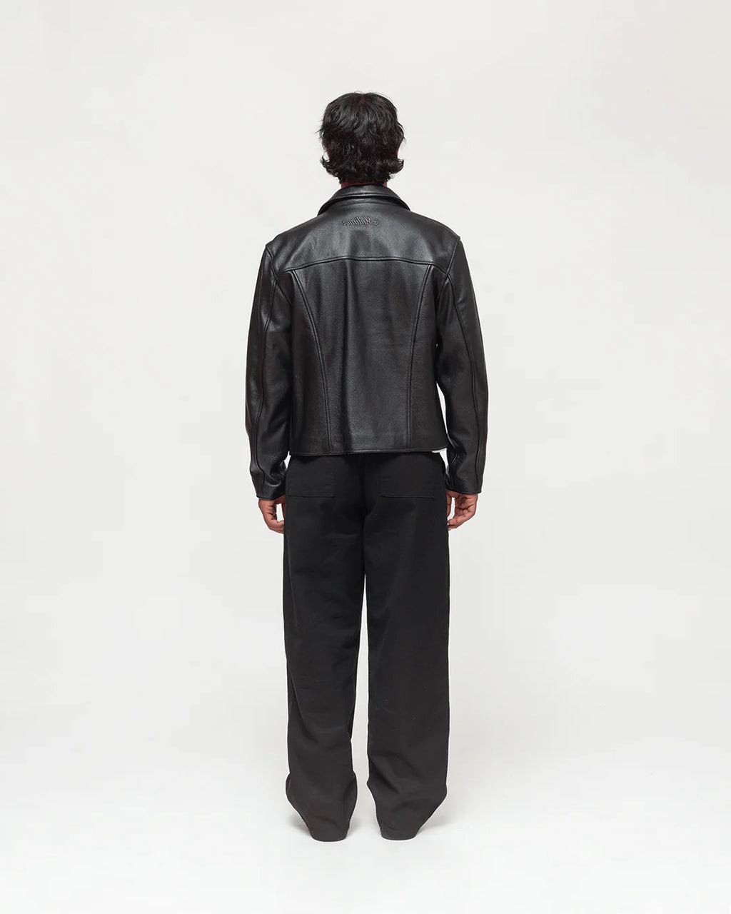 COLLARED LEATHER JACKET